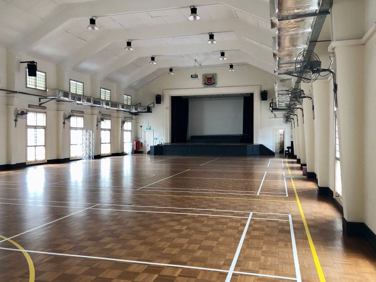 Indoor sports hall at Canadian International School