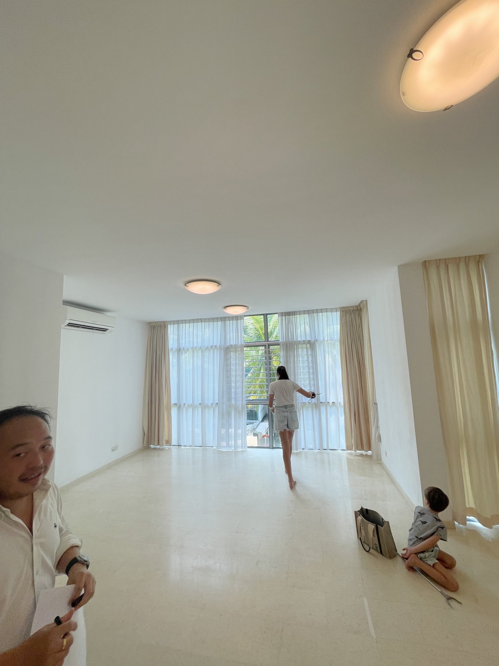 The new apartment before our belongings arrived.