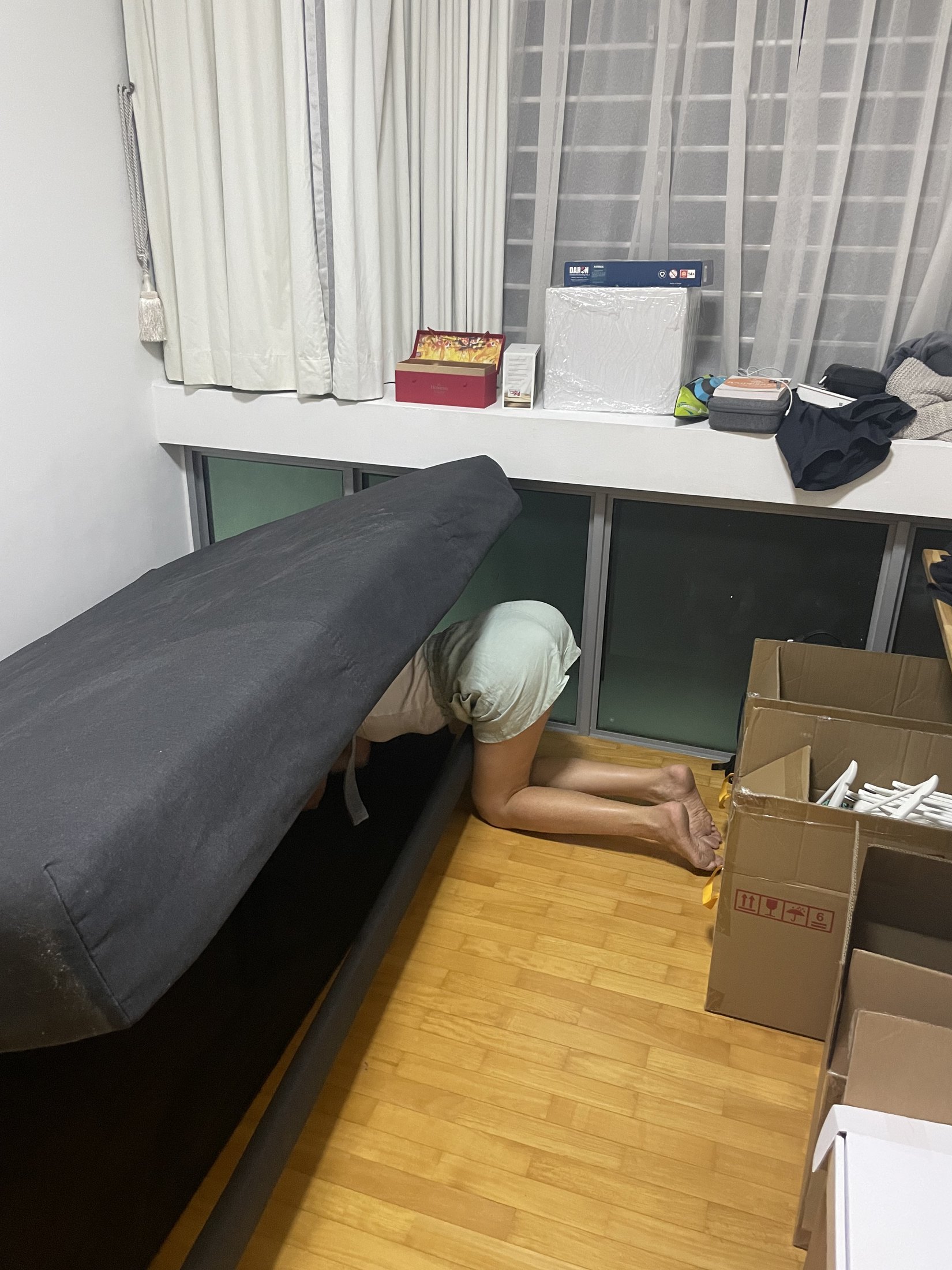 Unpacking: the glamorous final stage of doing everything ourselves.