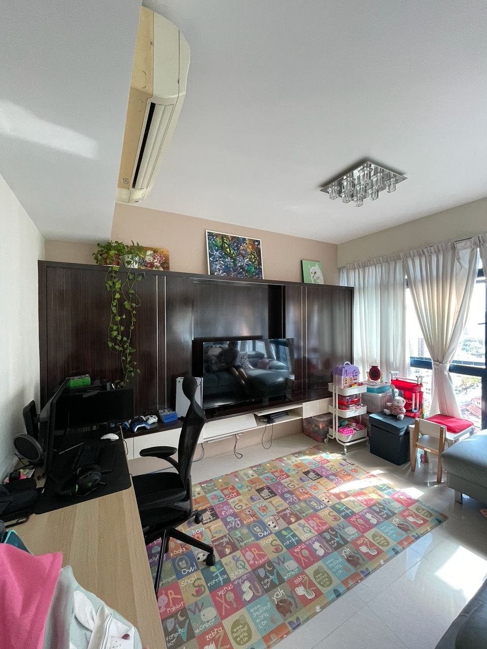 Living room inside the City Square Residences apartment