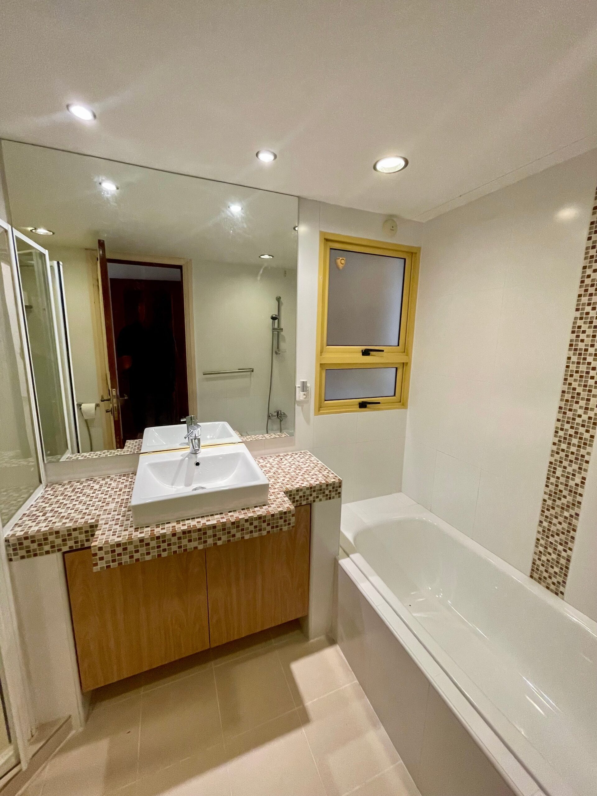 Bathroom in the viewed apartment