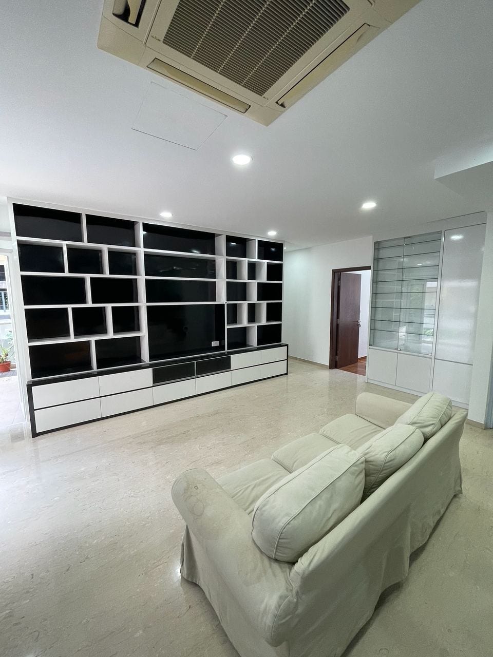 Living room inside the Palmera Residence apartment
