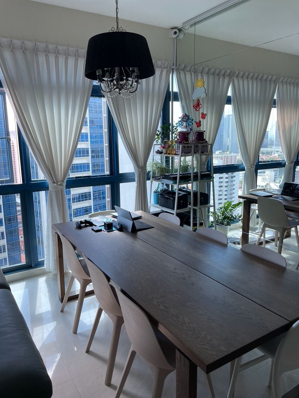 Dining area inside the City Square Residences apartment