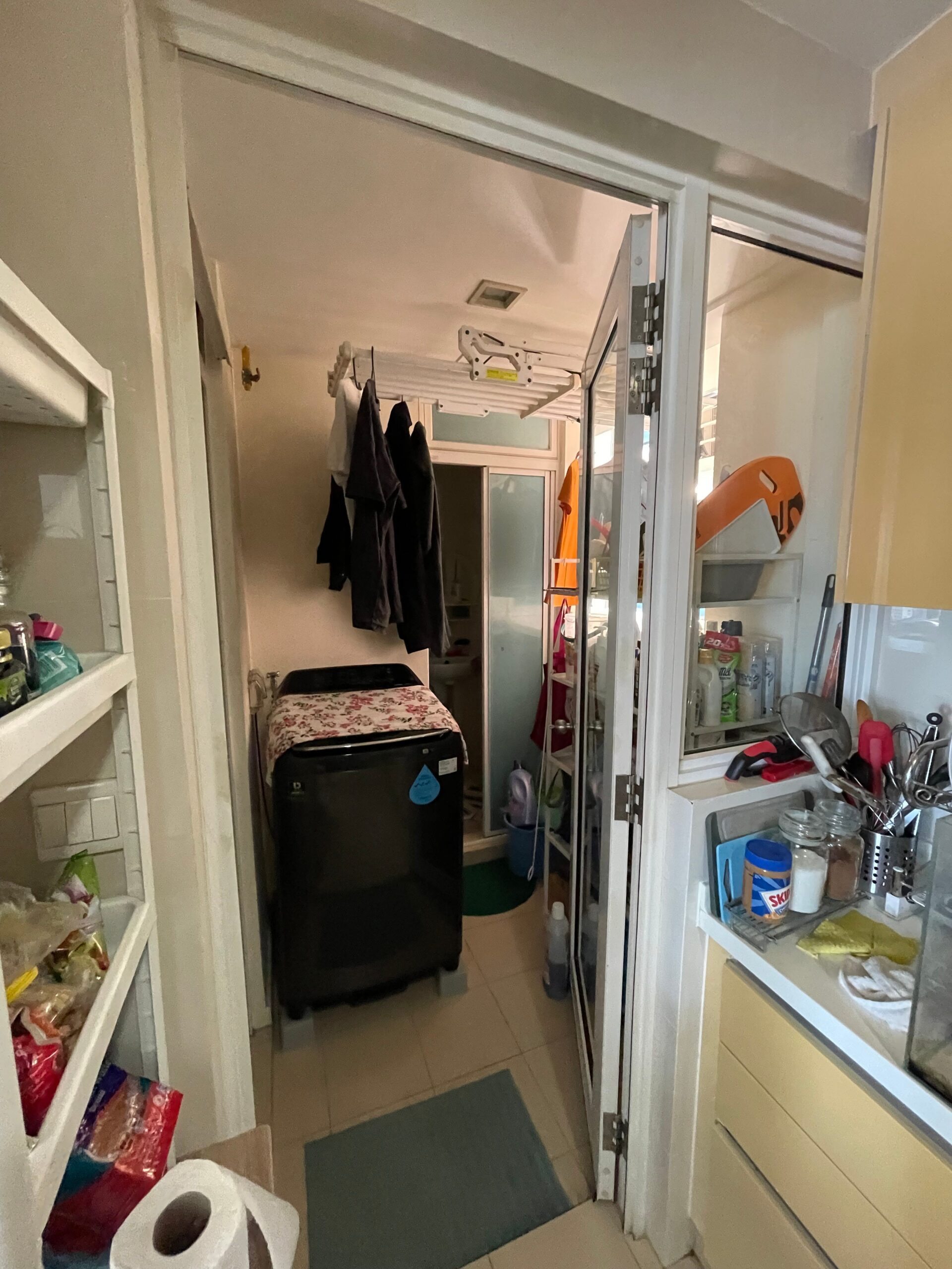 Utility area beside the kitchen