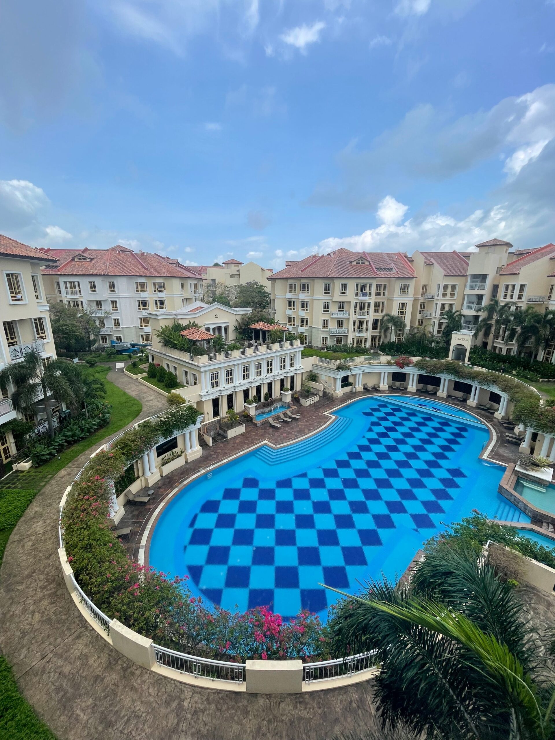 Large swimming pool inside Villa Marina
